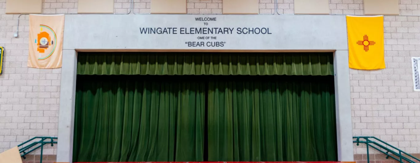 Gymnasium Sign - Welcome to Wingate Elementary School