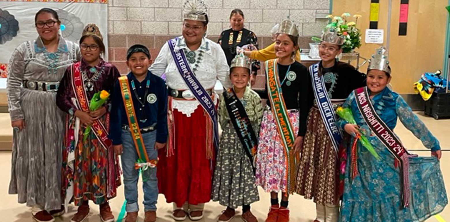 Kids dressed for a pageant